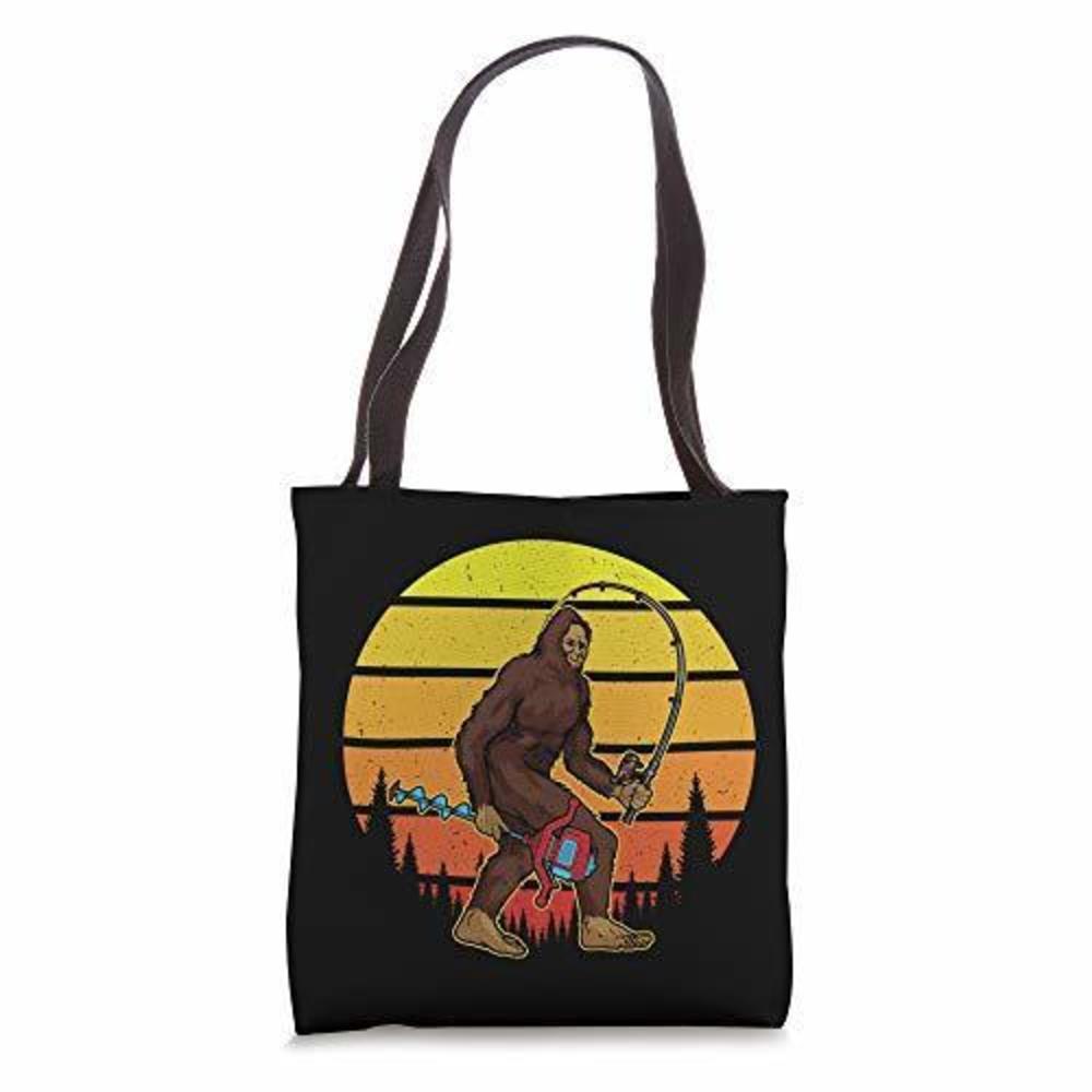 Bfoot Sasquatch Yeti B Foot Winter Ice Fishing Tote Bag :v